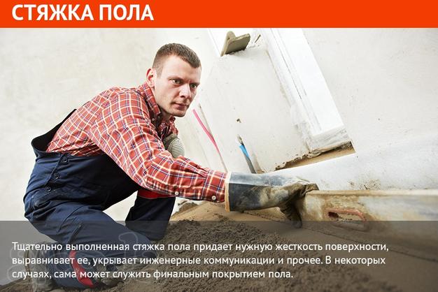 Стяжка пола. Недорого.